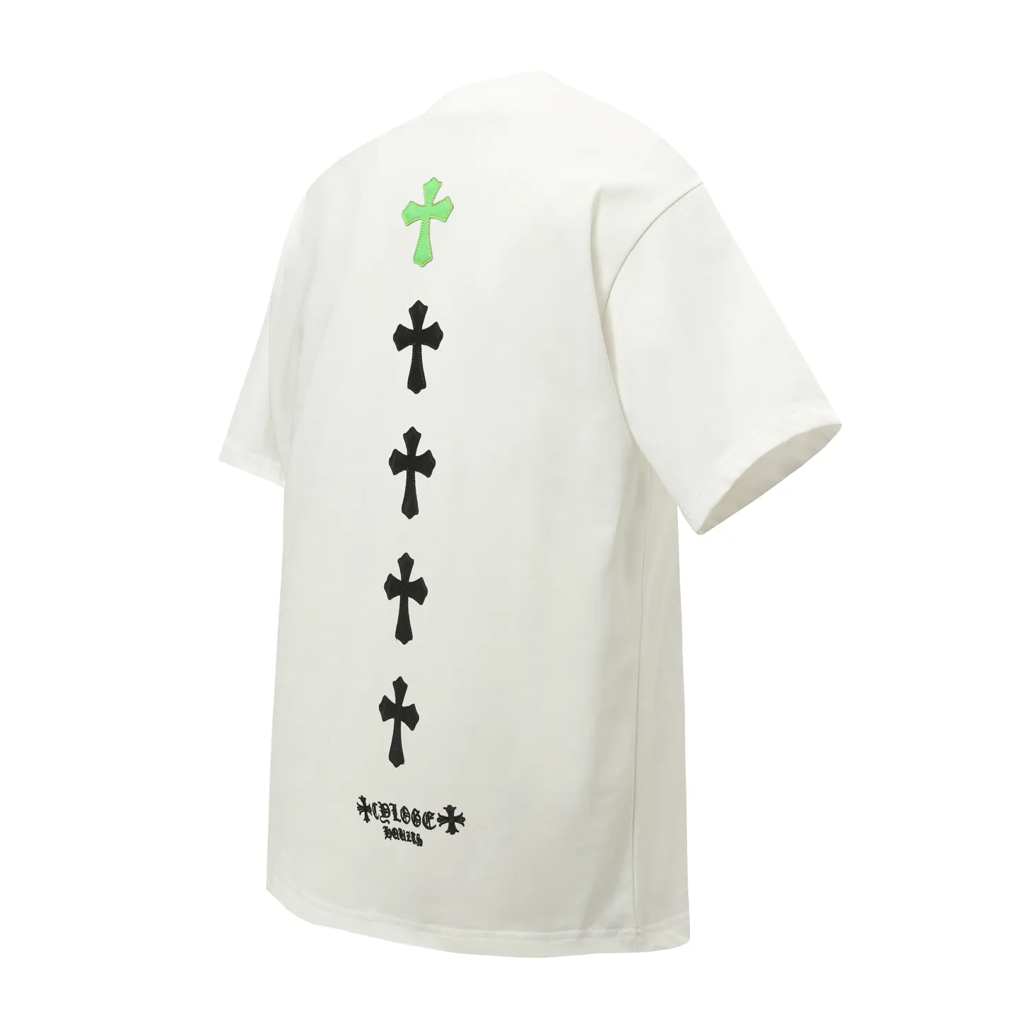 P170 Chrome Hearts CH Chrome Hearts leather cross short-sleeved T-shirt Uses direct injection imported machine printing Hardware and accessories are all milled and customized Correctly configured Black 2025 Chrome Hearts authentic packaging 280 grams of custom-dyed double-yarn cotton Large version Loose and stylish Different from lower versions The slim and long version The upper body pulls the hips 100% commitment: top quality Do not make fast food The highest version on the market Top quality - different from the ordinary versions in the market If you care about quality You must also respect the price. Absolutely zero after-sales service. The return rate so far is 0. It’s hard not to love the style. - 280g double yarn cotton custom-dyed fabric. - Correct high-density main mark. Washed tag. Hand-sewn.